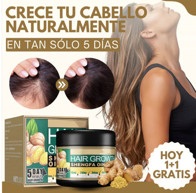 Crema de jenjibre crecepelo 2x1