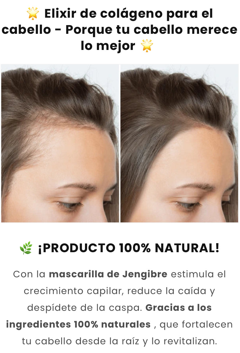 Crema de jenjibre crecepelo 2x1