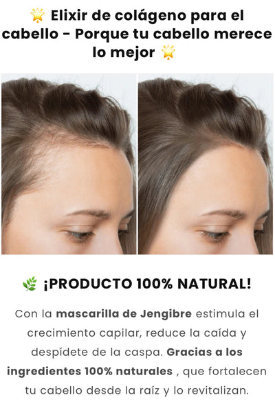 Crema de jenjibre crecepelo 2x1