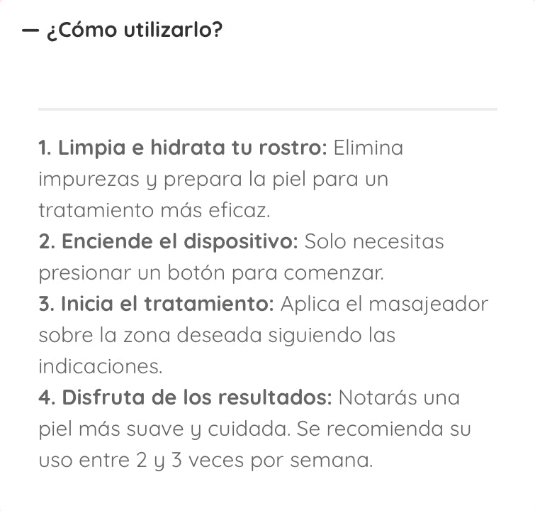 Masajeador facial con frío y calor antiarrugas rosa