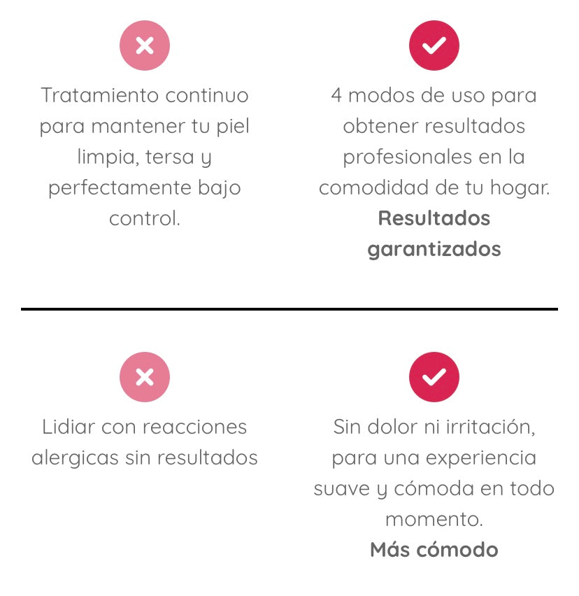 Masajeador facial con frío y calor antiarrugas rosa