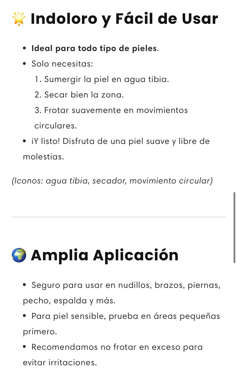 Depiladora de cristal con nano tecnologia 2X1
