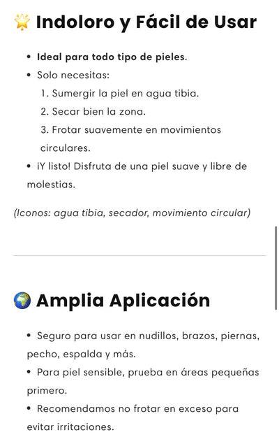 Depiladora de cristal con nano tecnologia 2X1