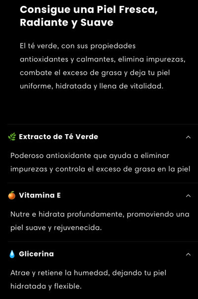 Mascarilla de Té Verde  2x1