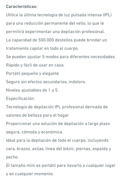 Depiladora laser IPL PRO
