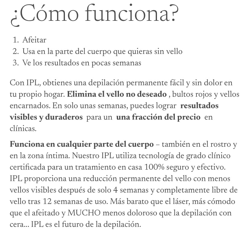 Depiladora laser IPL PRO