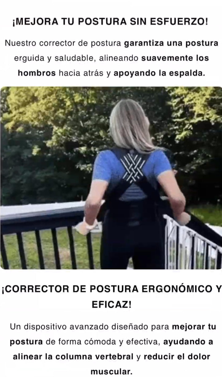 Corrector De Postura Óptimo Ultra Comfort + Mini Corrector Unisex (GRATIS)