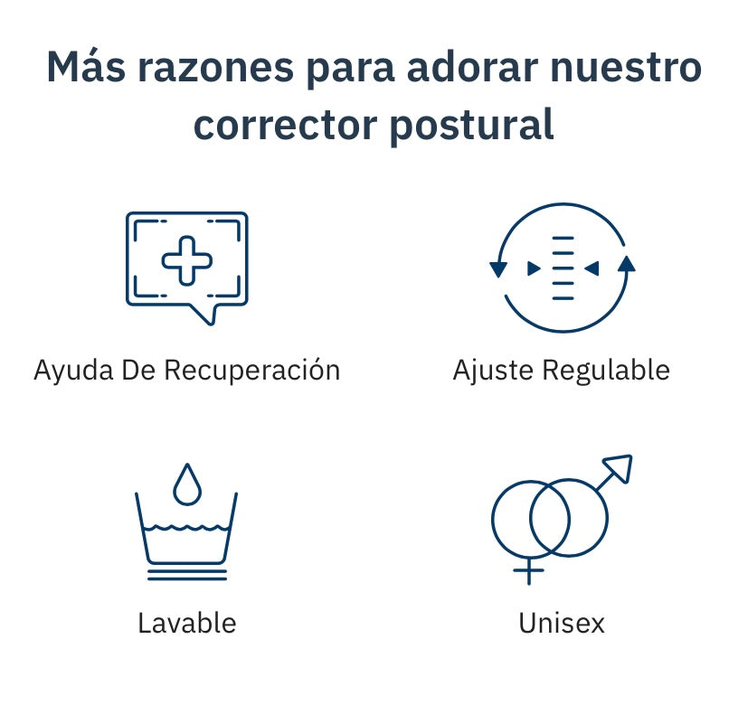 Corrector De Postura Óptimo Ultra Comfort + Mini Corrector Unisex (GRATIS)