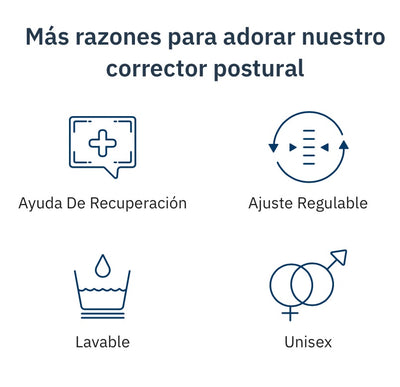 Corrector De Postura Óptimo Ultra Comfort + Mini Corrector Unisex (GRATIS)