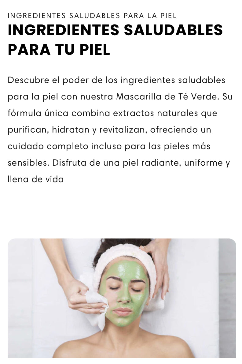 Mascarilla de Té Verde  2x1