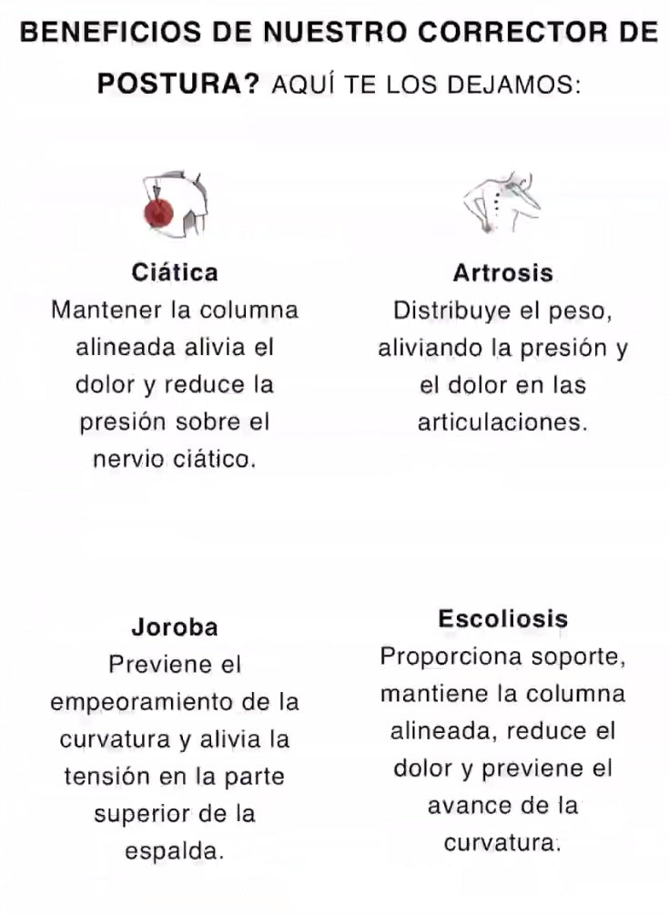 Corrector De Postura Óptimo Ultra Comfort + Mini Corrector Unisex (GRATIS)