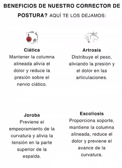 Corrector De Postura Óptimo Ultra Comfort + Mini Corrector Unisex (GRATIS)